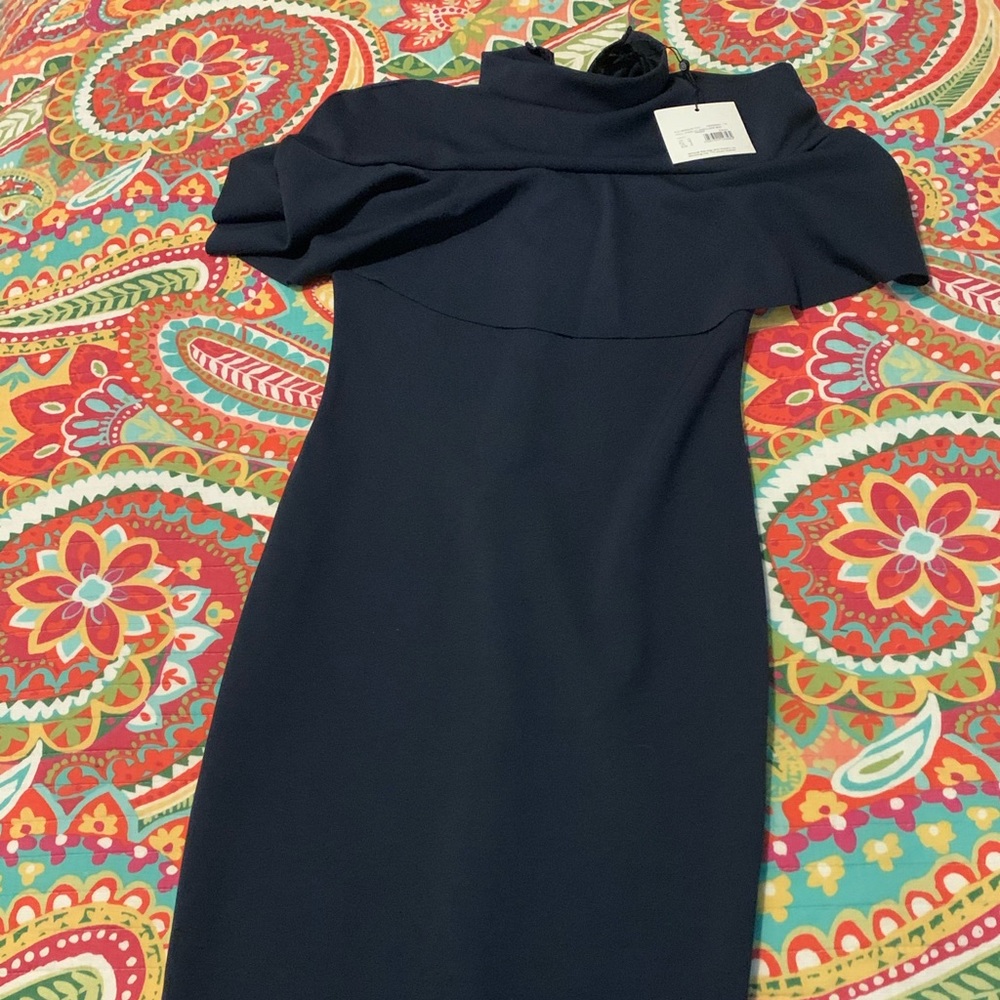 Missguided long dress, navy.